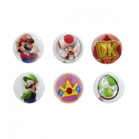 Chapas holográficas | NINTENDO - Super Mario Lenticular Pin Badges