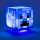 Lámpara azul de Minecraft Creeper