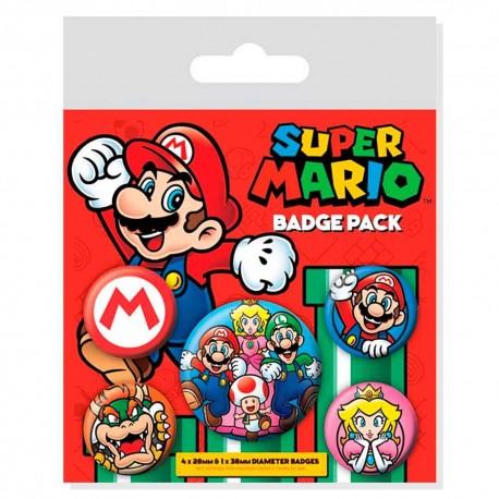 Pack 5 Chapas de Super Mario World