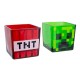 Vasos cuadrados Minecraft Creeper & TNT